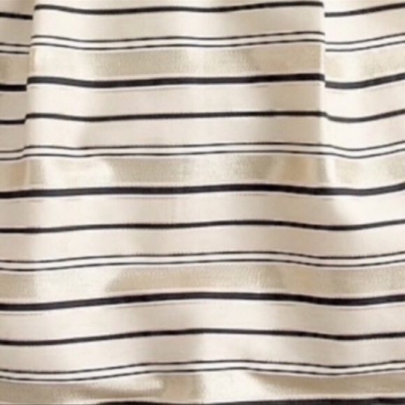 🥂J. CREW🥂METALLIC STRIPED MINI SKIRT W/POCKETS🥂 - Picture 5 of 9